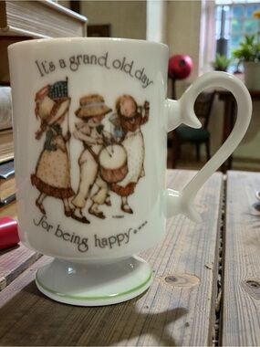 Holly Hobbie Vintage Decorative Mug - It’s a Grand Old Day for Being Happy